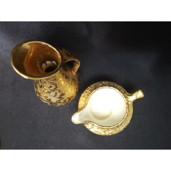 Dixon Art Studios 22 Kt. Weeping Bright Gold Table Decor Candle Holder Shaker + - Picture 5 of 11